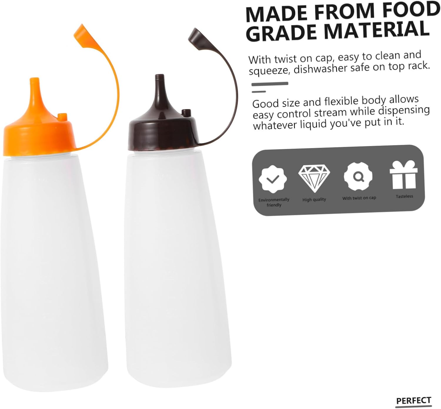 HOLIDYOYO Tomato Sauce Squeeze Bottles 4 Pack