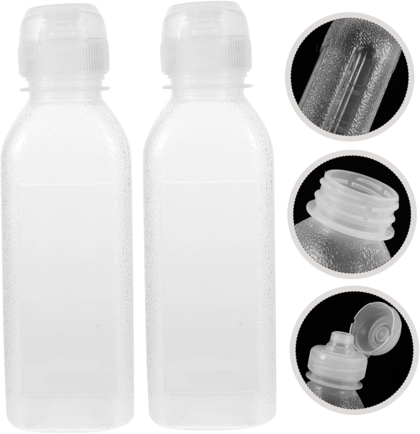 FELTECHELECTR Sauce Dispenser 4 Pack 300ml Leak-Proof Squeeze Bottles