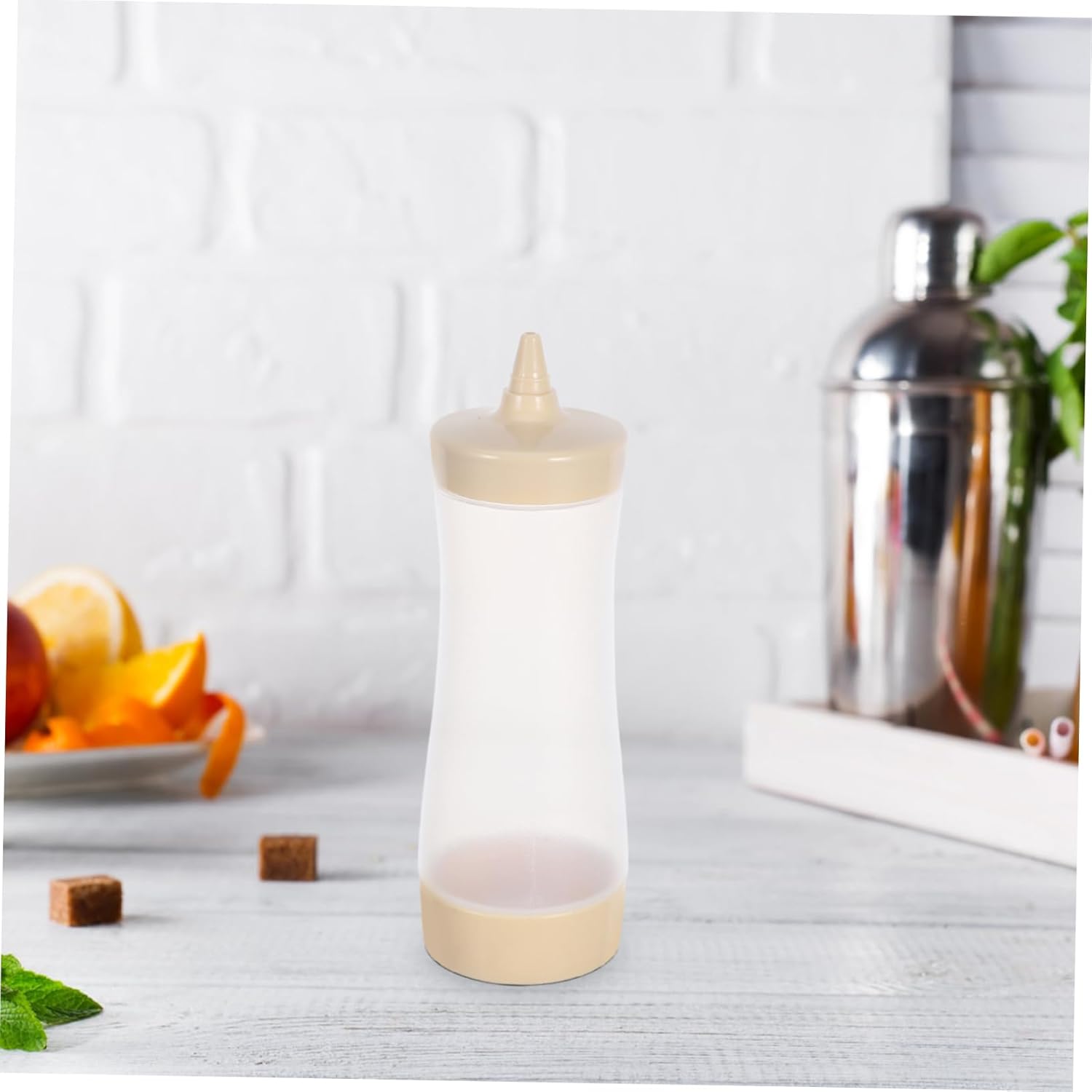 HOLIDYOYO 3PC Cream Color Condiment Squeeze Bottles