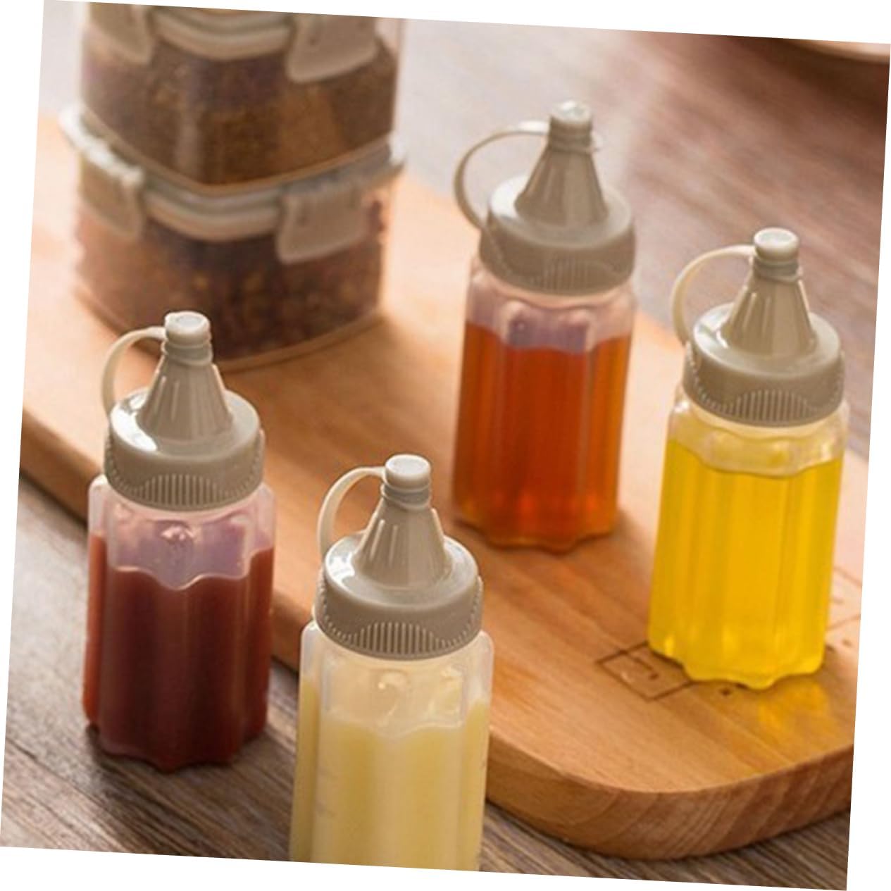 12pcs Leakproof Condiment Squeeze Bottles for Home and Travel 1