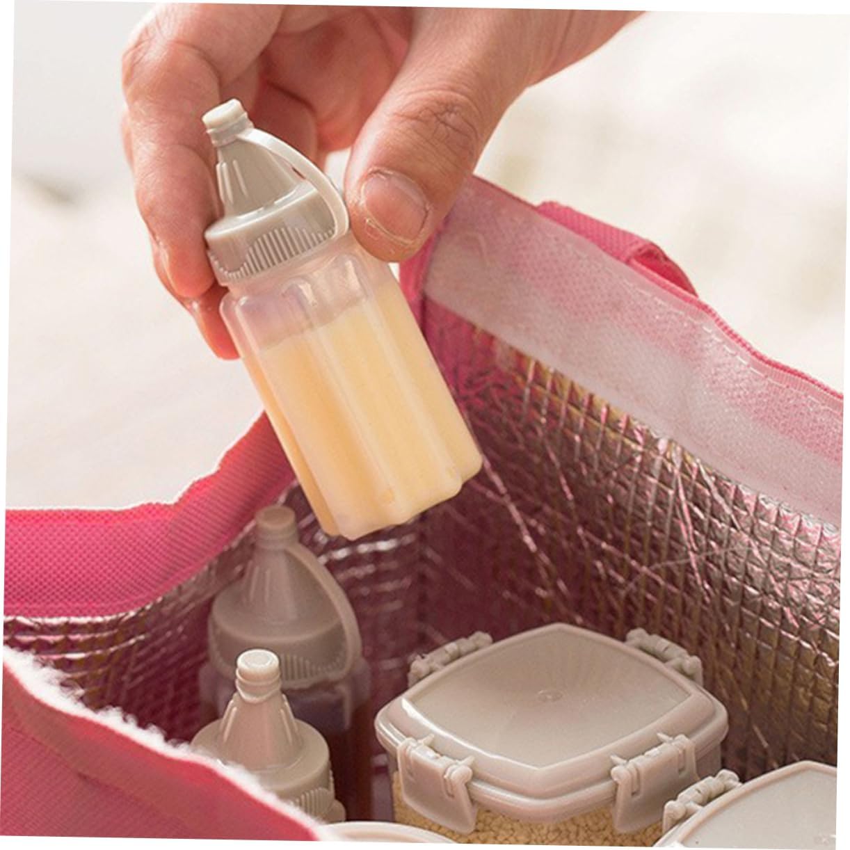 GARVALON 12pcs Leakproof Squeeze Bottles for Salad Dressing and Travel