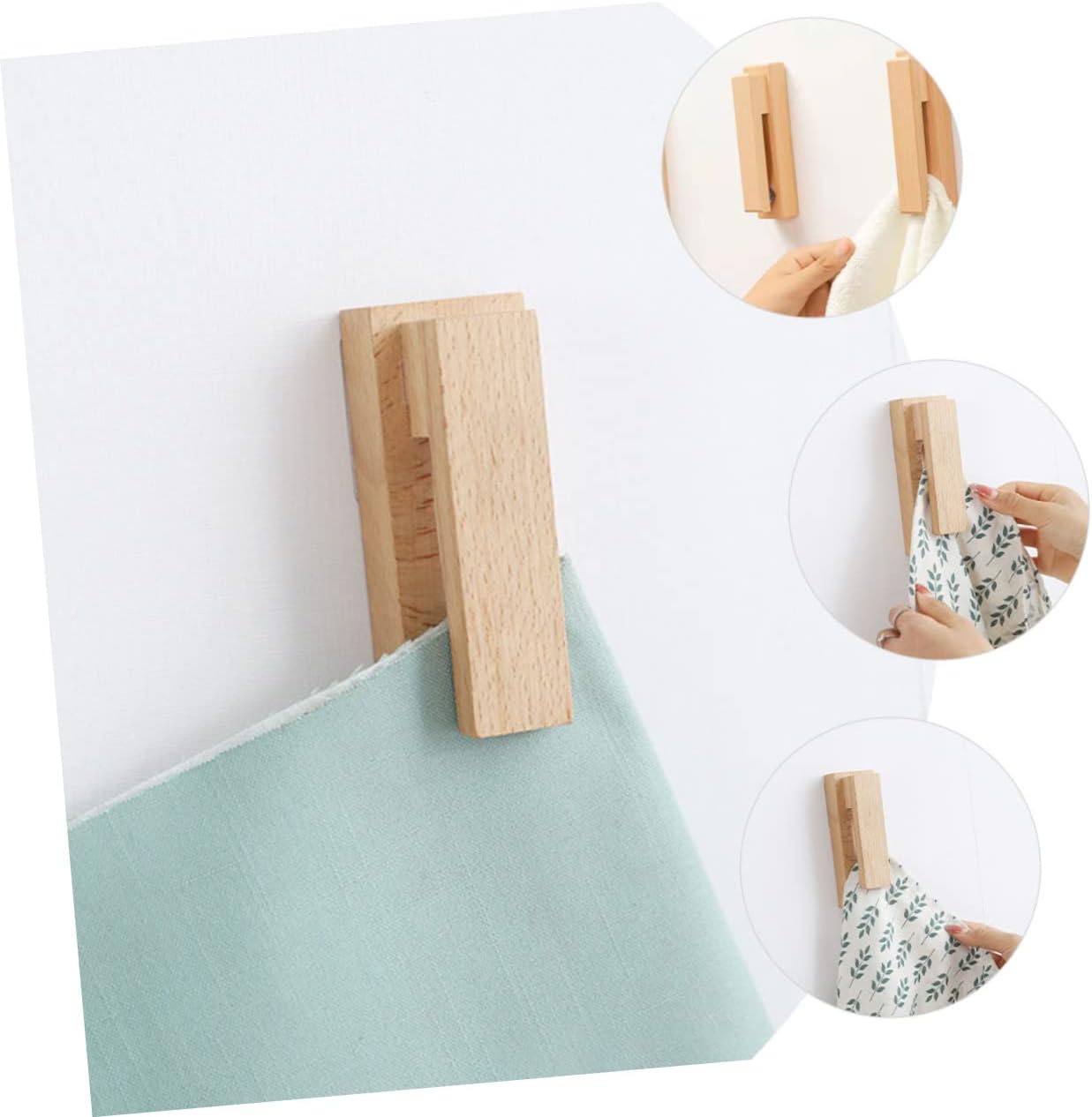 HOMOCONO Wall Mount Towel Rack with Rustic Design