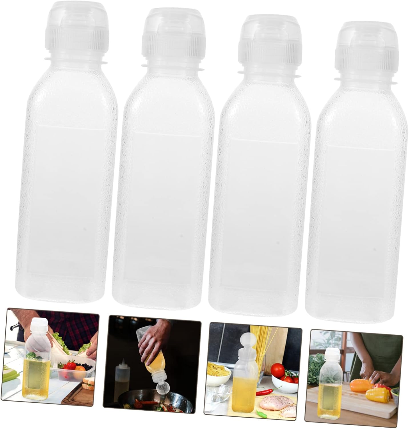 CIYODO Oil Bottle Sauce Dispenser Set of 4