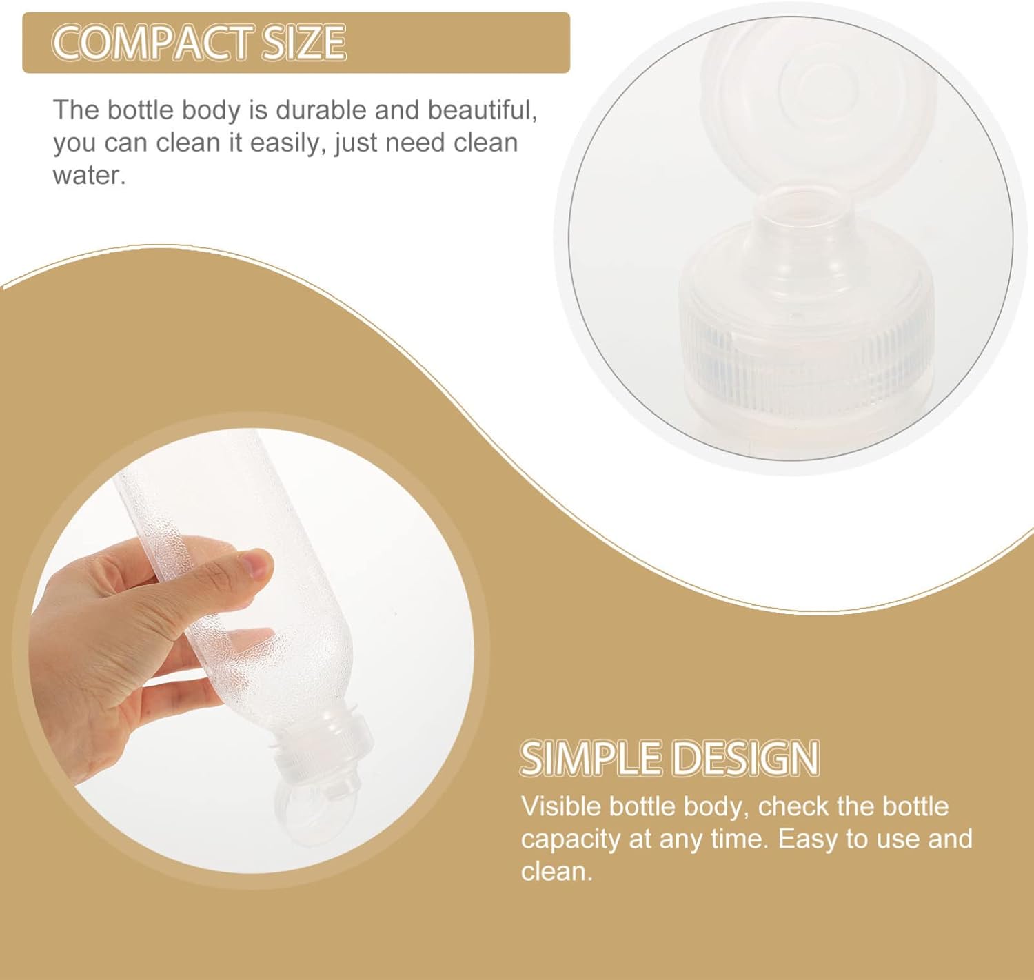 HOLIDYOYO 3pcs Condiment Squeeze Bottles with 2x300ml 1x500ml