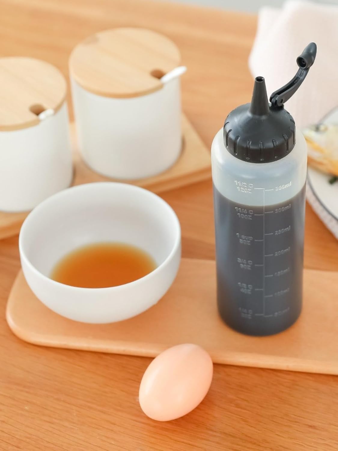 3Pcs Condiment Squeeze Bottle Set Durable Stylish