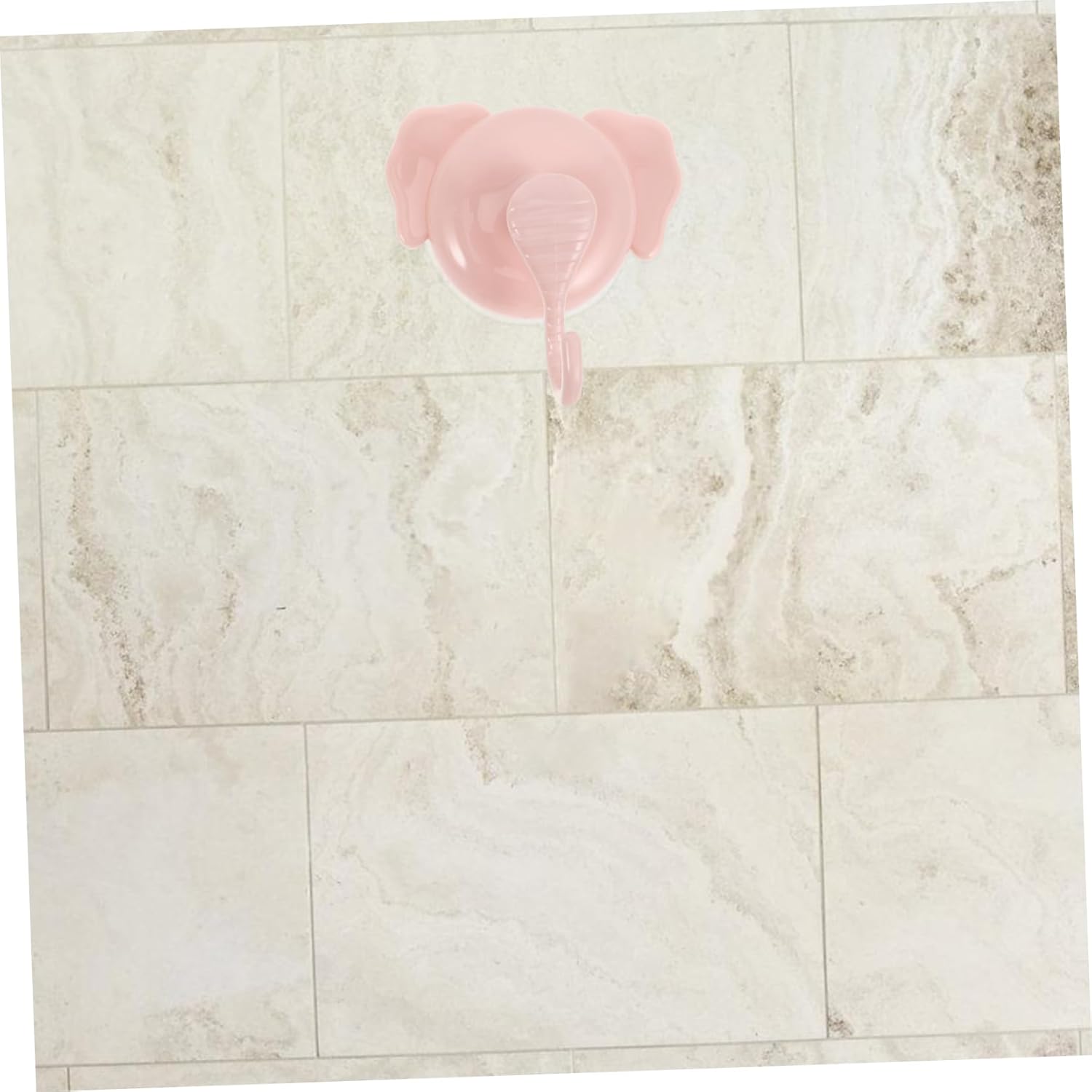 BUGUUYO Removable Suction Cup Hooks 4 Cute Elephant Design