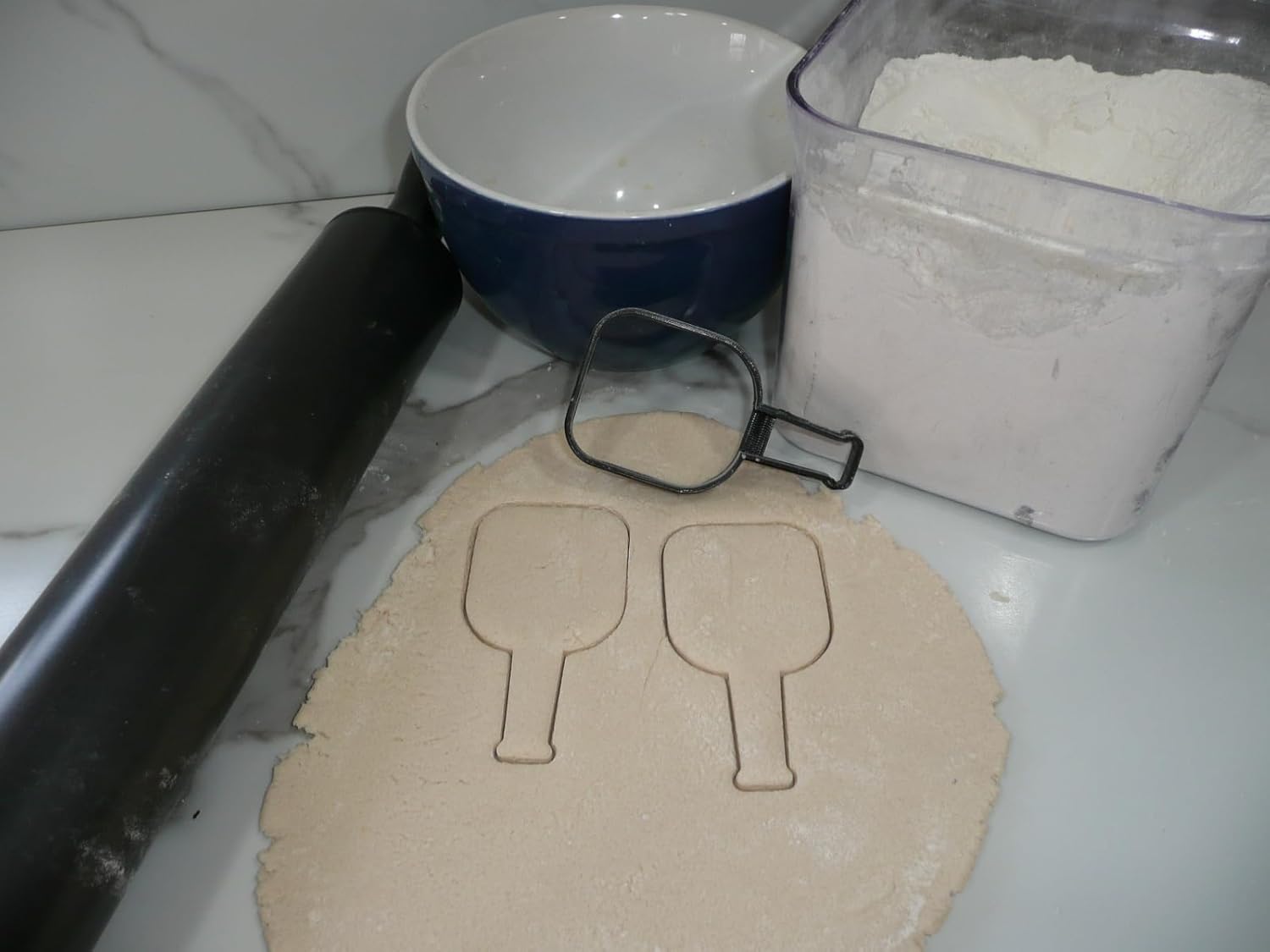 Pickleball Paddle and Ball Cookie Cutters Set of 2 Made in USA