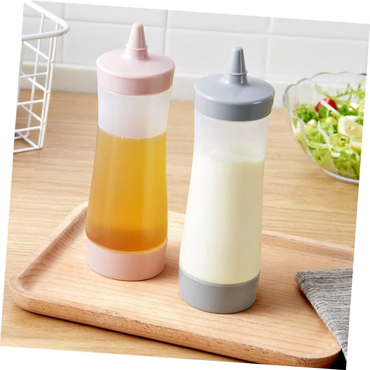 NAMOARLY Salad Dressing Bottle 350ml Leakproof Squeeze