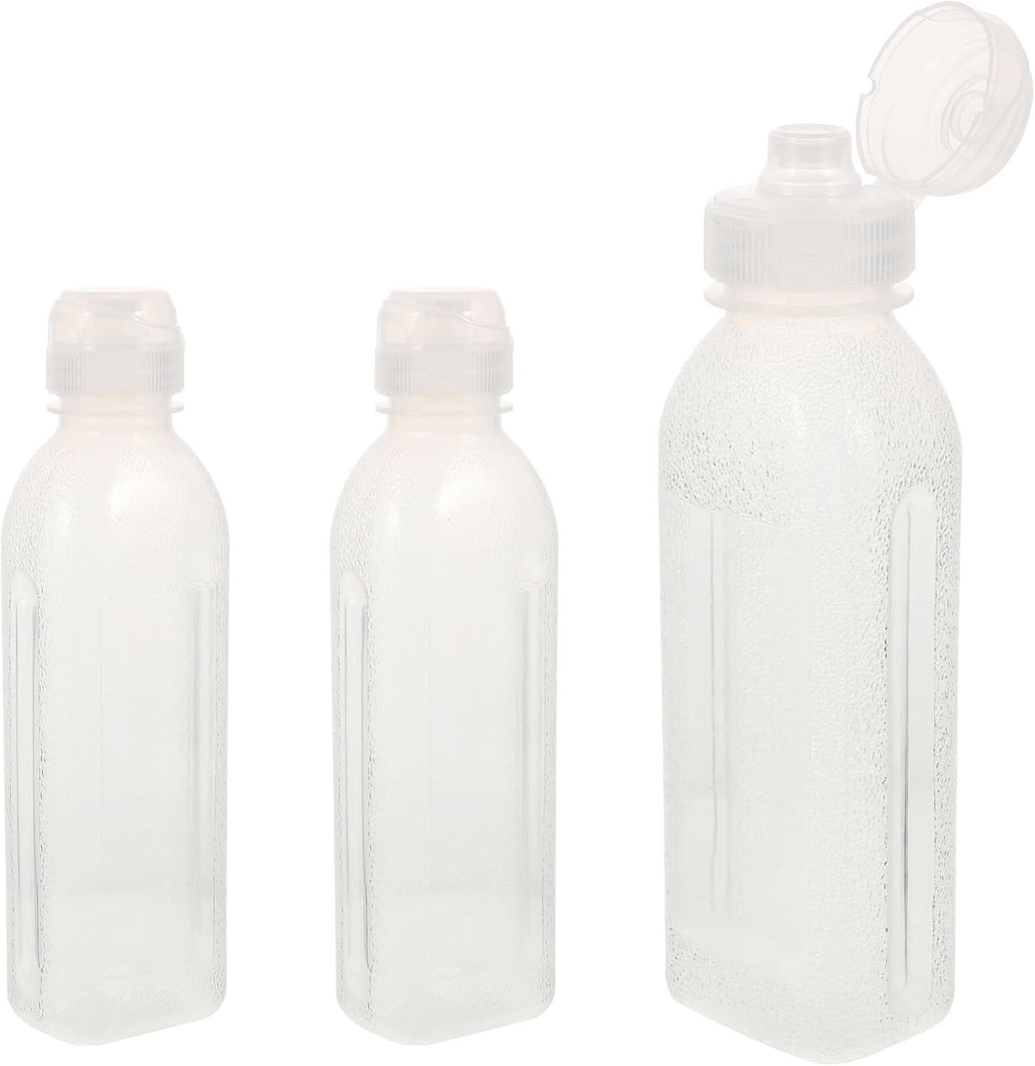 HOLIDYOYO 3pcs Condiment Squeeze Bottles with 2x300ml 1x500ml