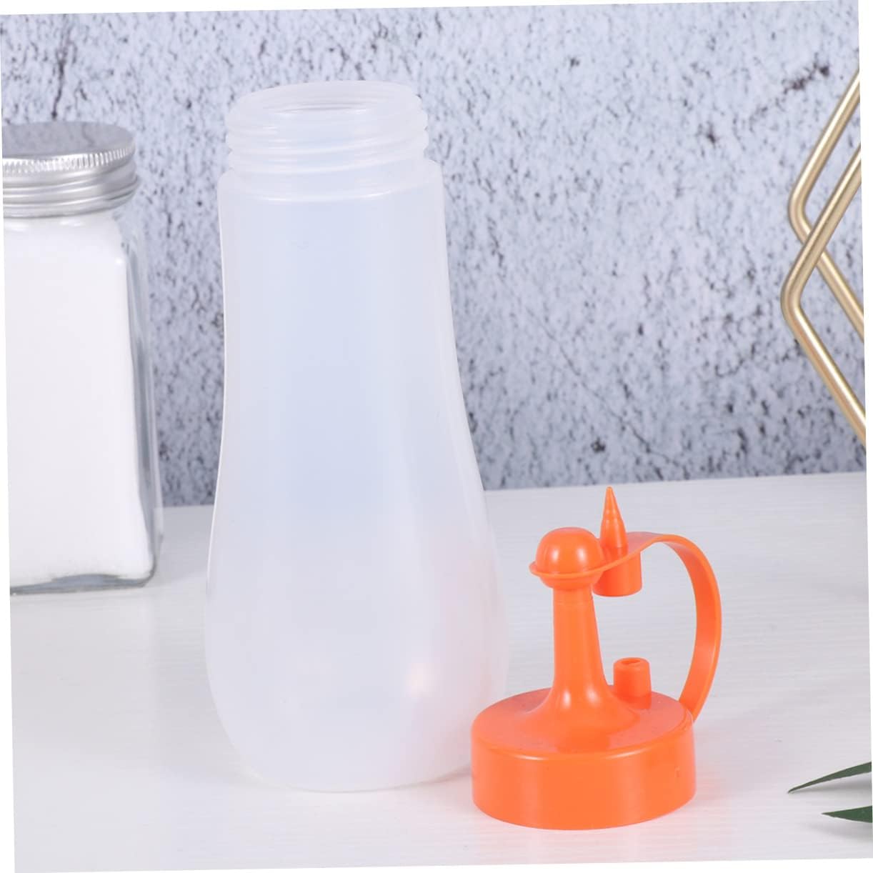STOBAZA 3pcs Clear Condiment Squeeze Bottles