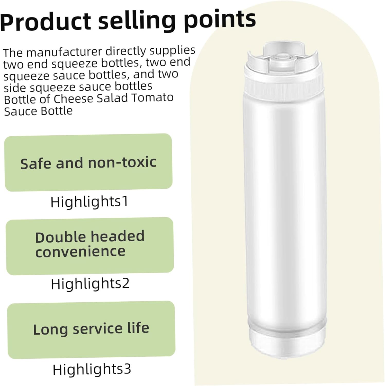 4Pcs Reusable Squeeze Bottles with Lids 480ml