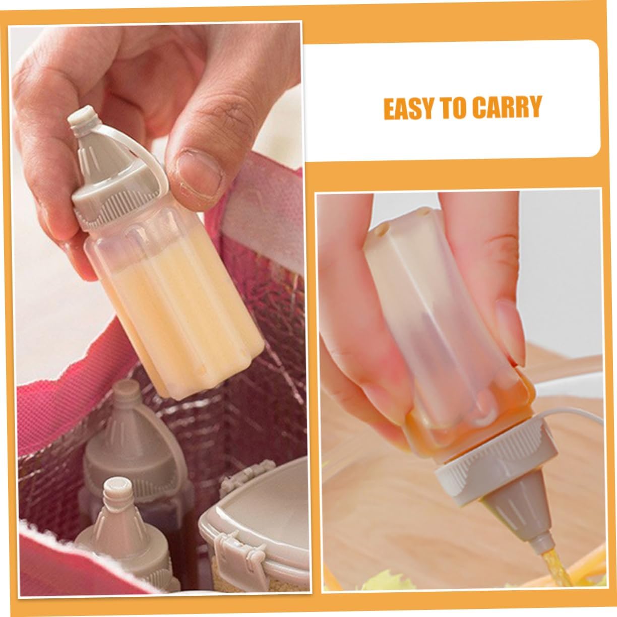 CIYODO 12pcs Reusable Condiment Squeeze Bottles Set