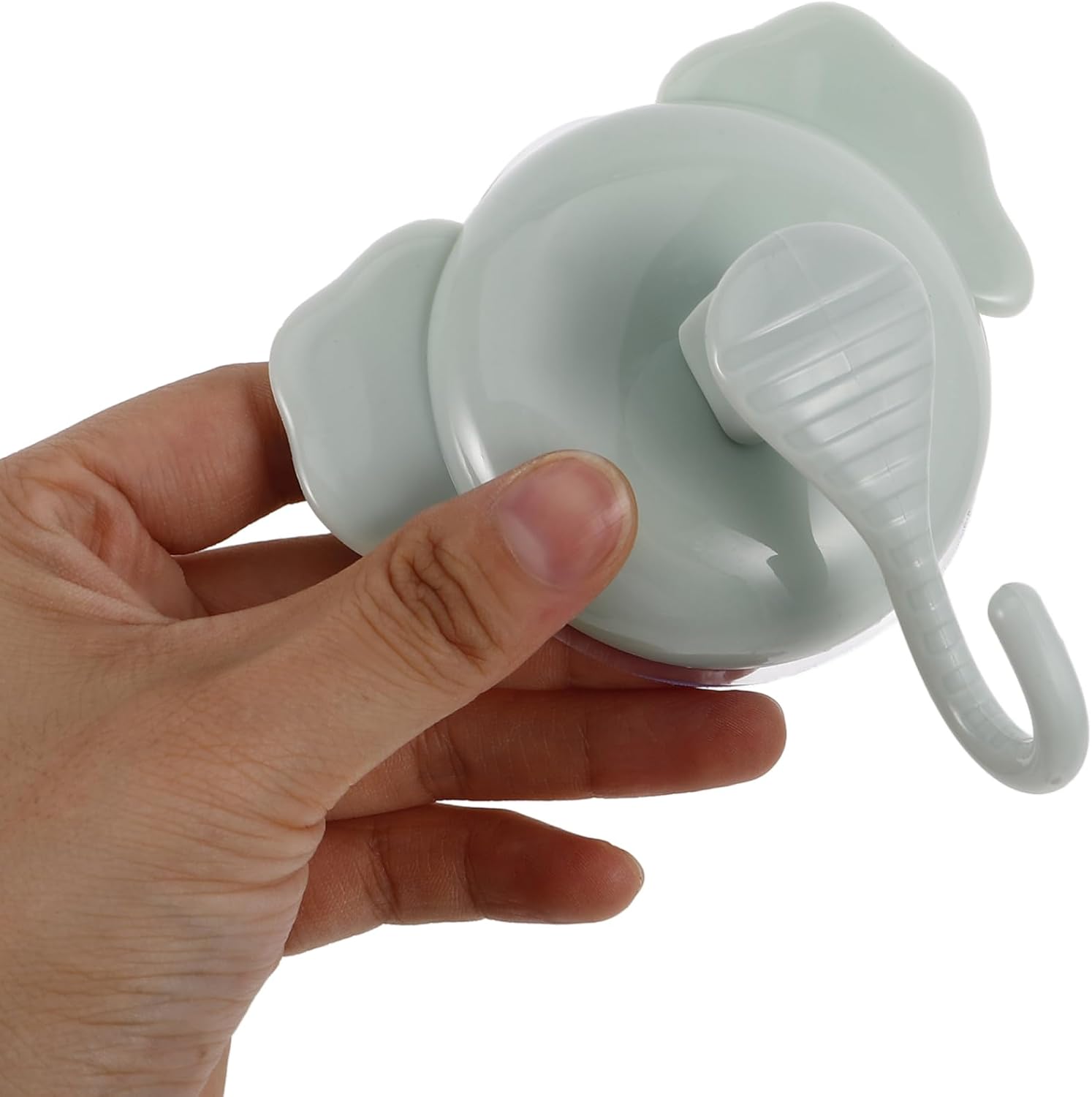 ABOOFAN 4pcs Cartoon Elephant Suction Cup Hooks for Bathroom Kitchen