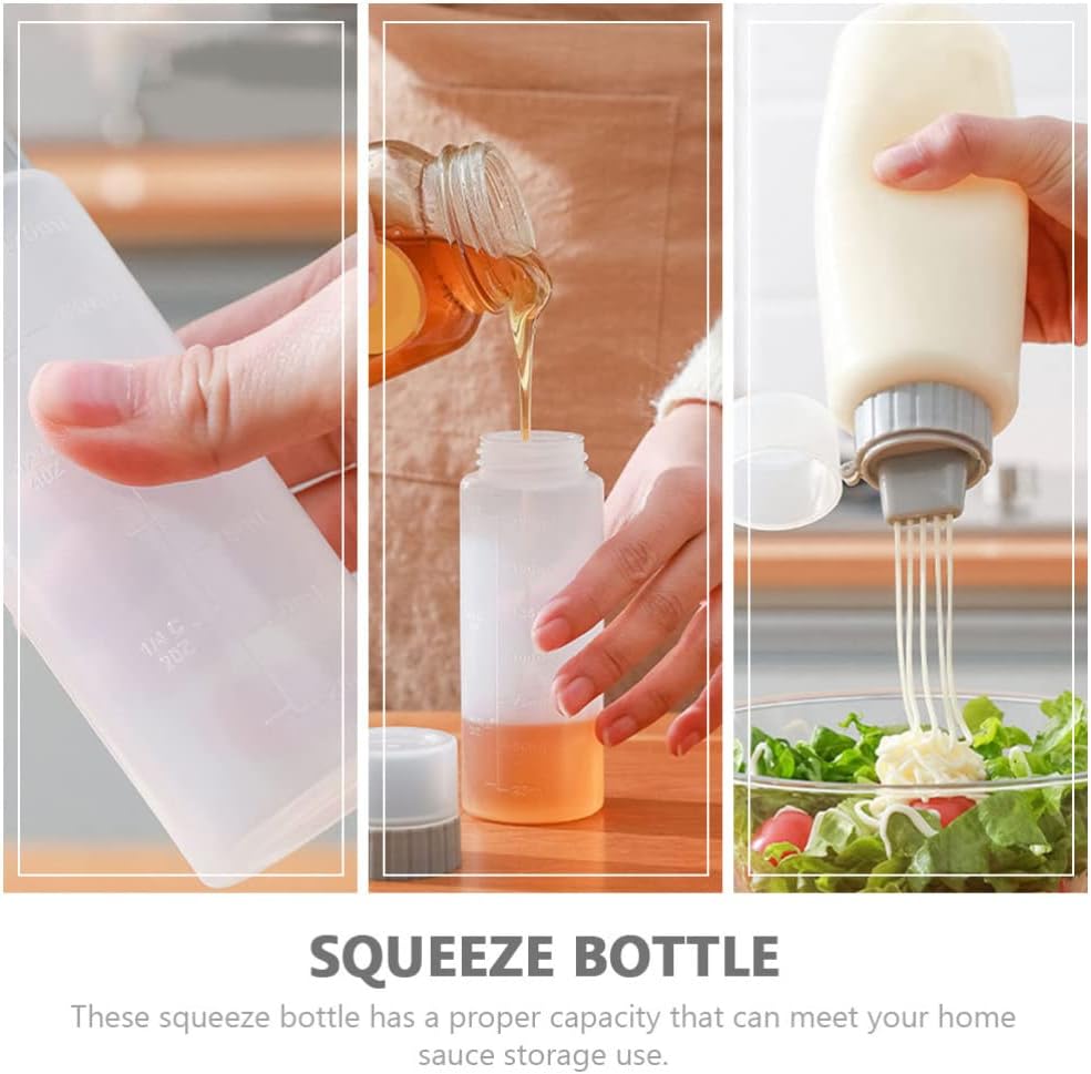 Luxshiny 2pcs Ketchup Squeeze Bottles