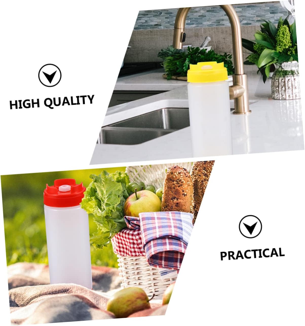 FELTECHELECTR Condiment Squeeze Bottles Set