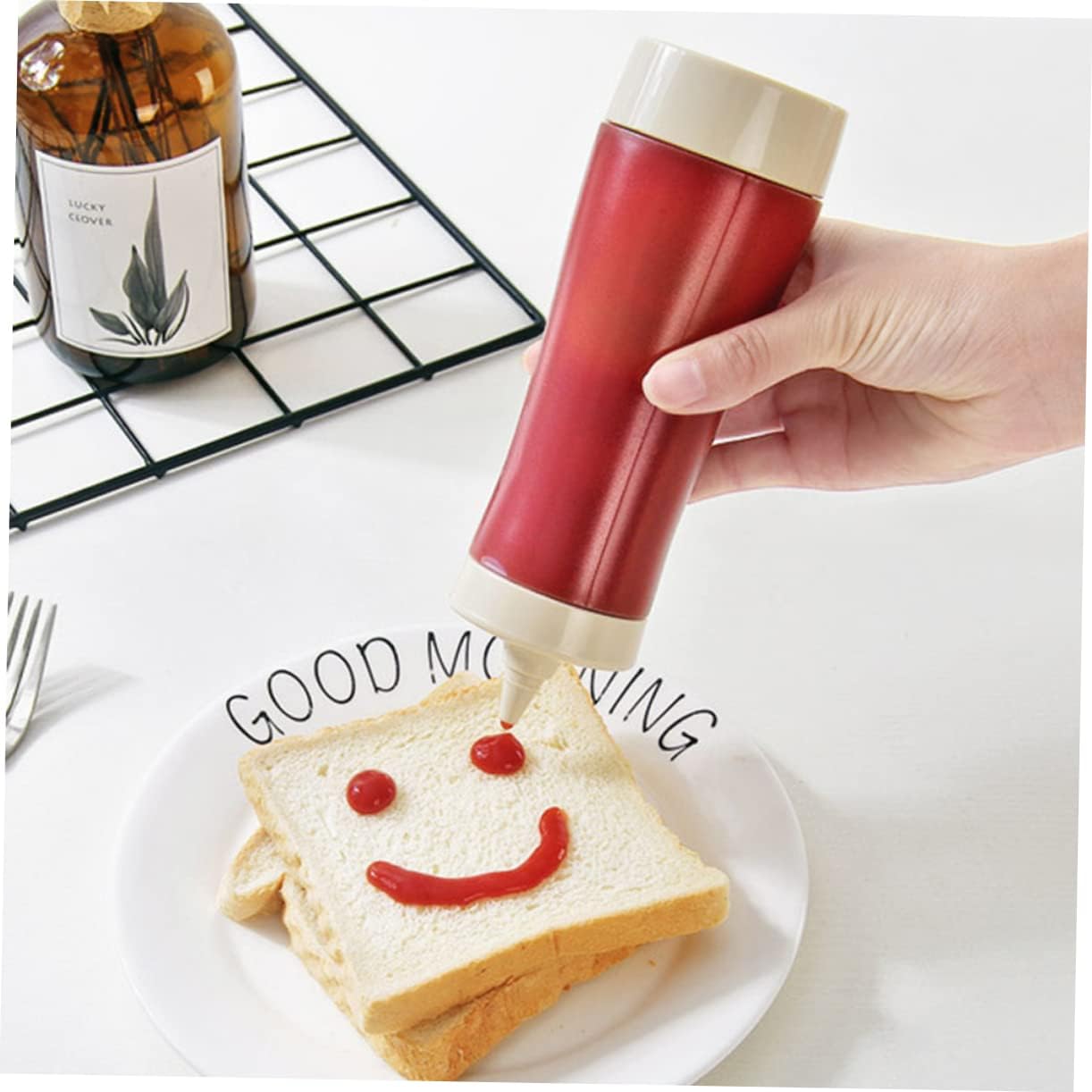 Collbath Ketchup Squeeze Bottle with Removable Head