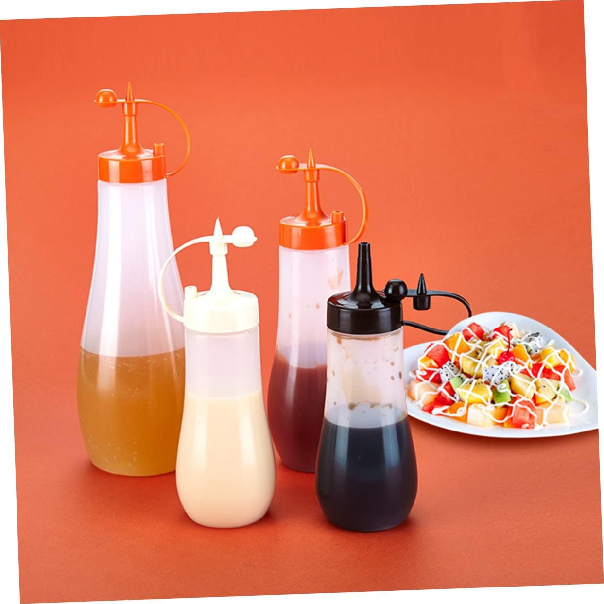 Cabilock Salad Dressing Bottle Set of 3 with Lids