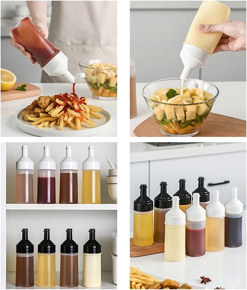 AKOAK 250 ml Squeeze Bottle for Condiments and Sauces