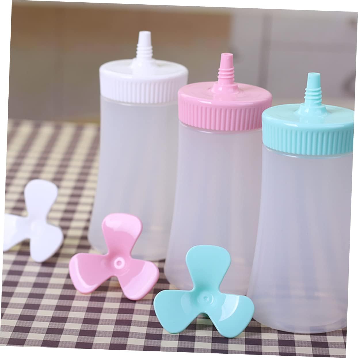 NAMOARLY Jam Squeeze Bottles for Ketchup Mustard Salad Dressings 1