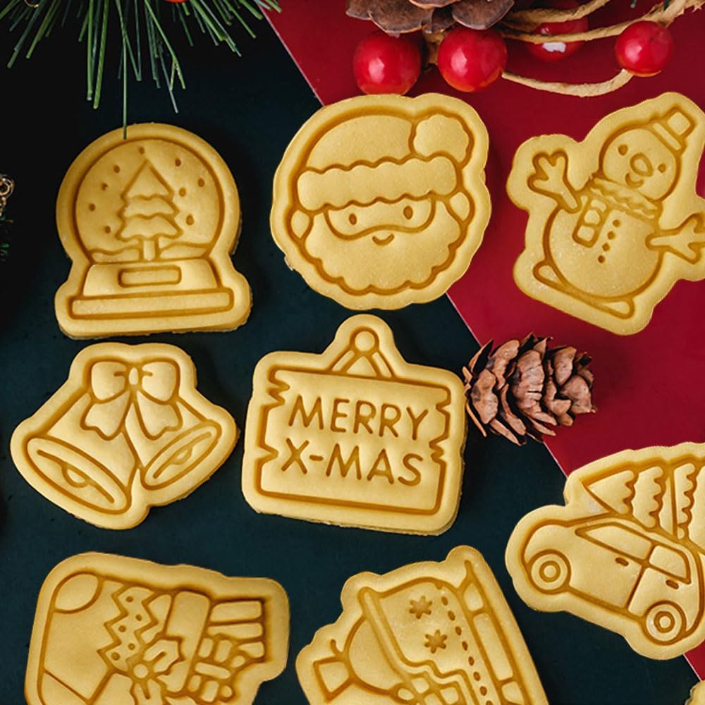 3D Cartoon Christmas Cookie Cutter Set 20pcs