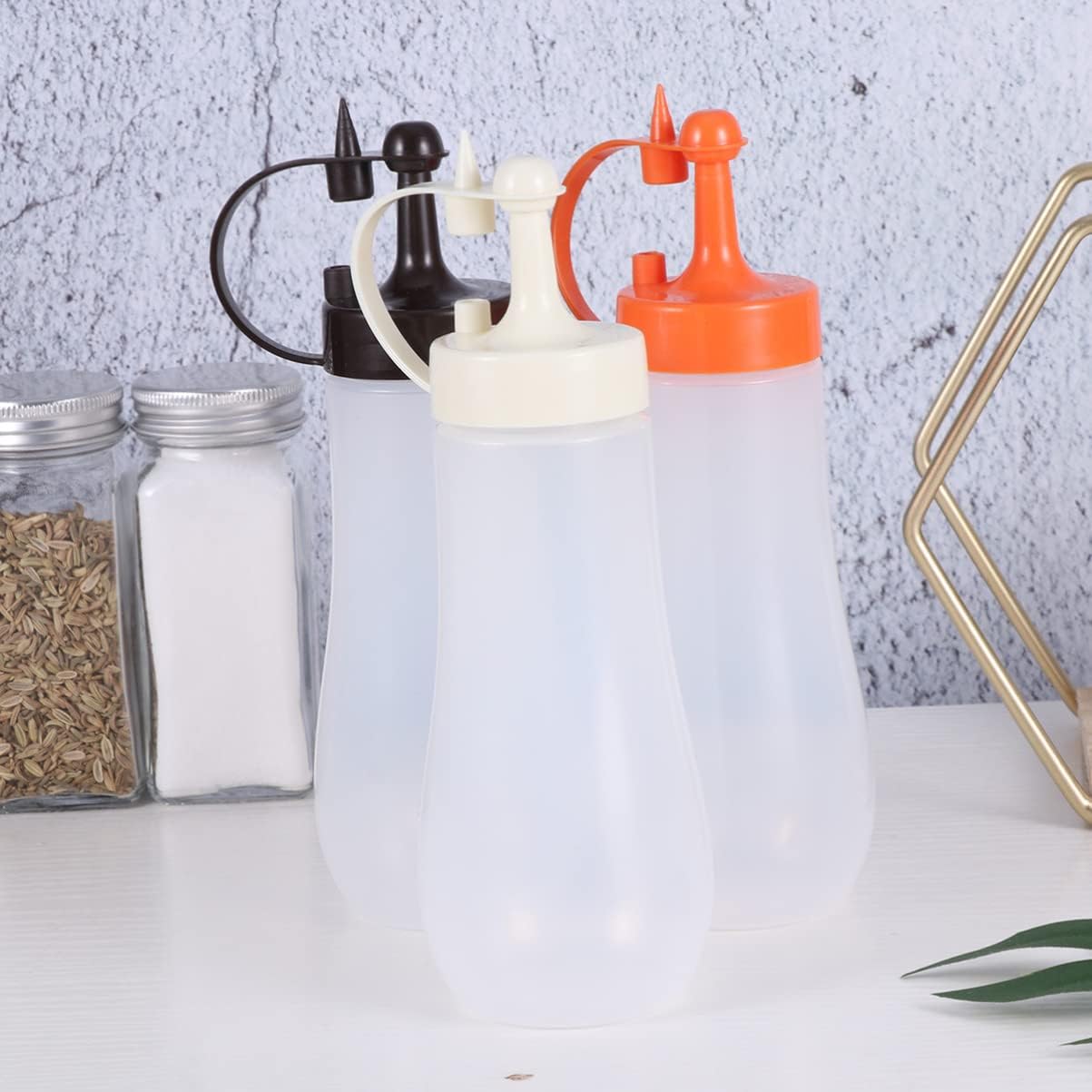 CIYODO Tomato Sauce Squeeze Bottles Set 3 Colors