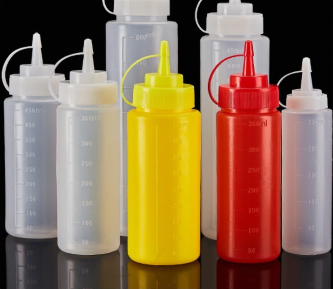 KLEYE Yellow 450ml Condiment Squeeze Bottle