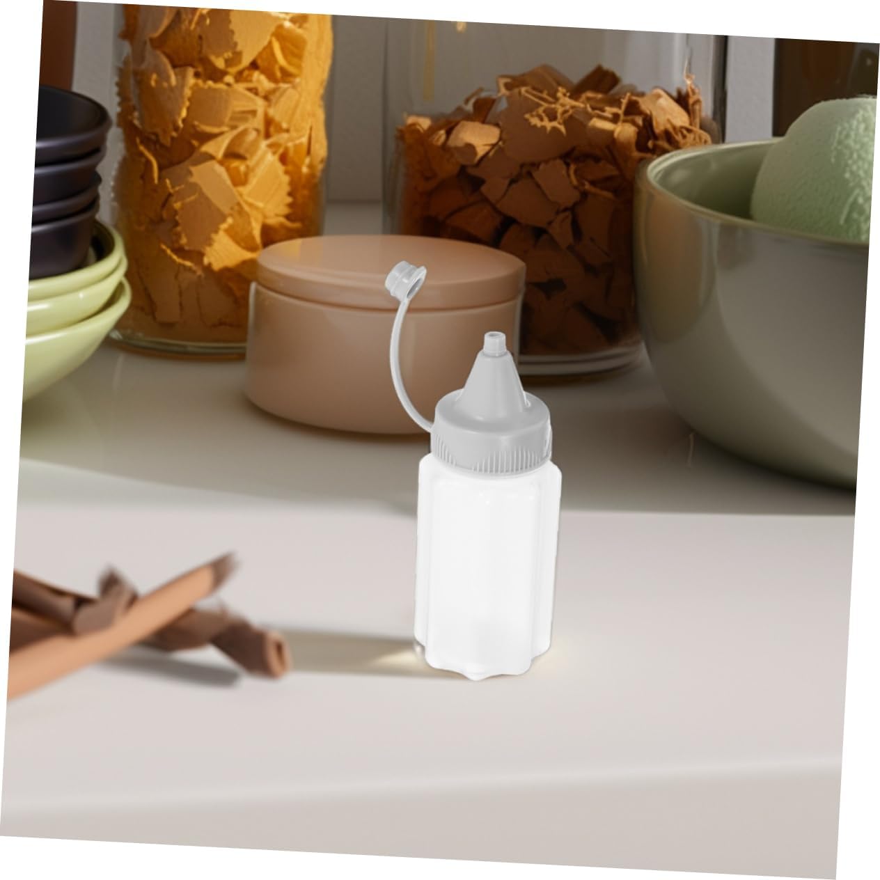 VINTORKY 8PCS Reusable Condiment Squeeze Bottles