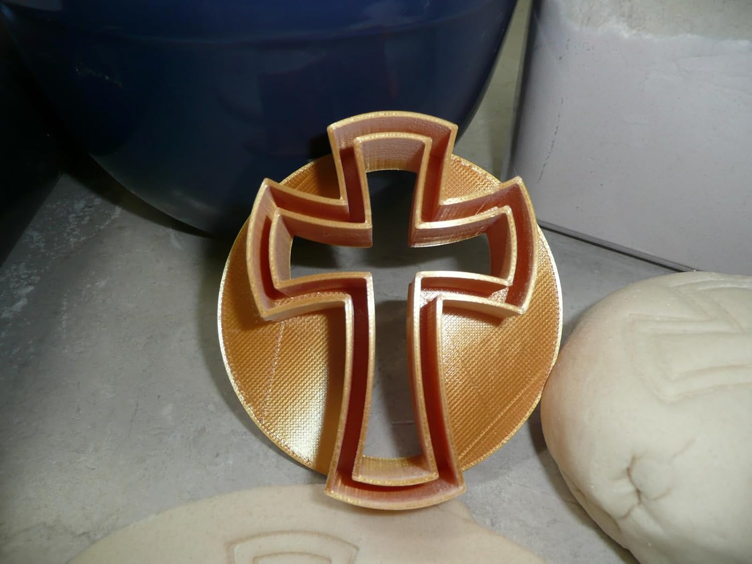 Mini Cross Design Concha Cookie Cutter Made in USA 1