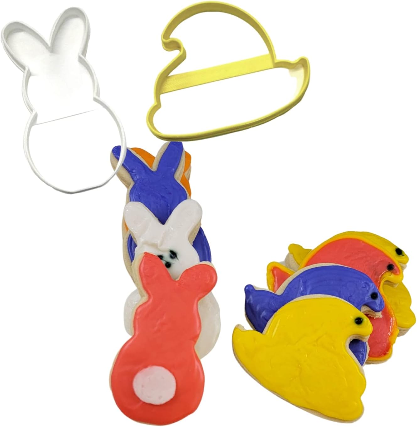 Easter Chick and Bunny Cookie Cutters Set of 2