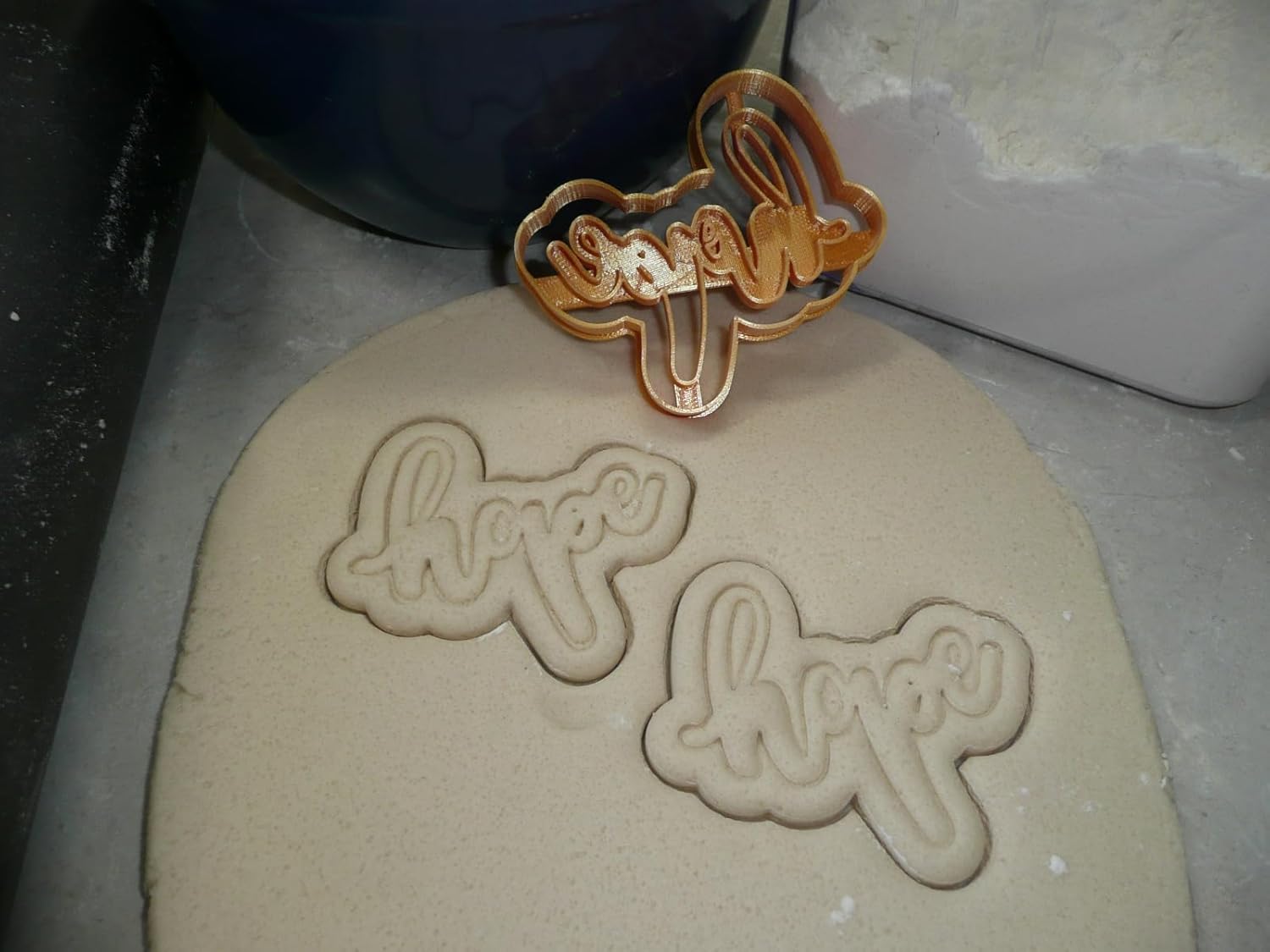 Hope Word Cursive Cookie Cutter Made in USA