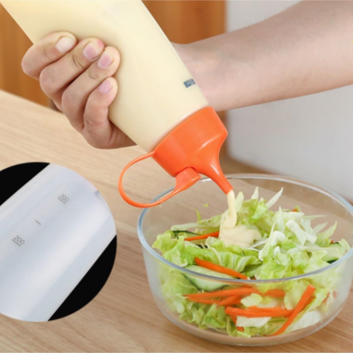 Kleye 5-Piece Condiment Squeeze Bottles Set