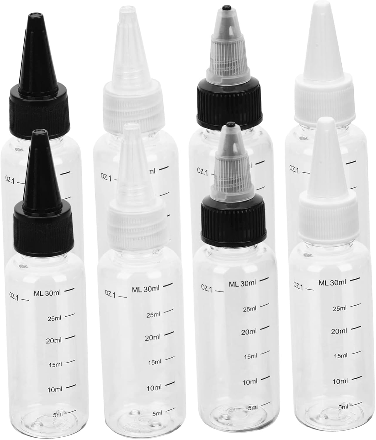 CIYODO 8 Pack Empty Plastic Squeeze Bottles for Oil and Sauce