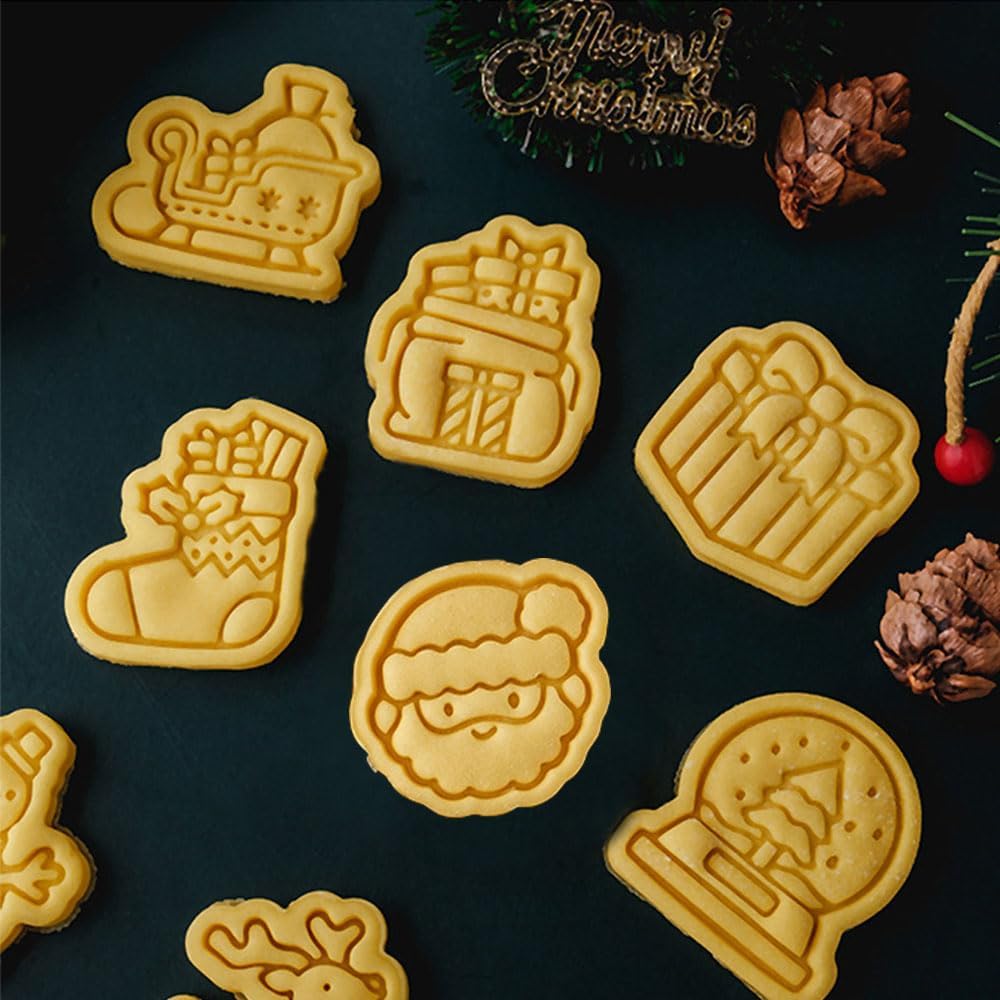 3D Cartoon Christmas Cookie Cutter Set 20pcs