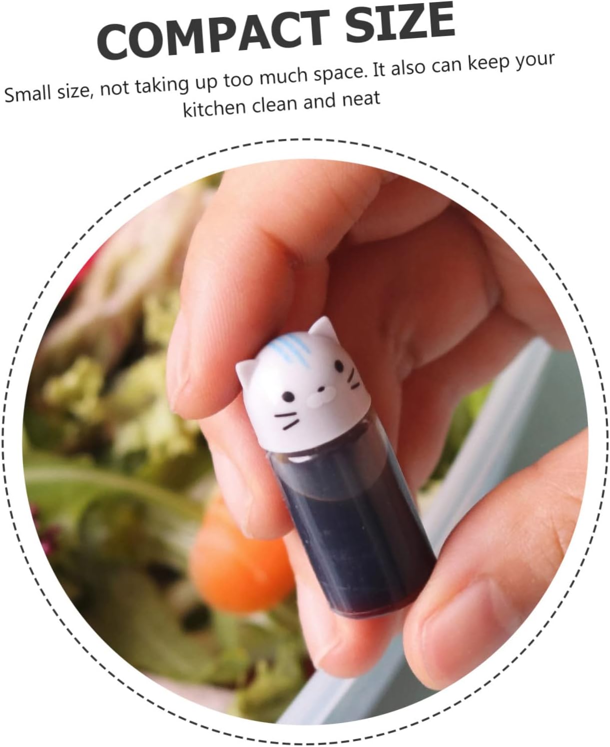 Mini Sauce Bottles Set 4pcs Cartoon Animal Shape Squeeze Bottles