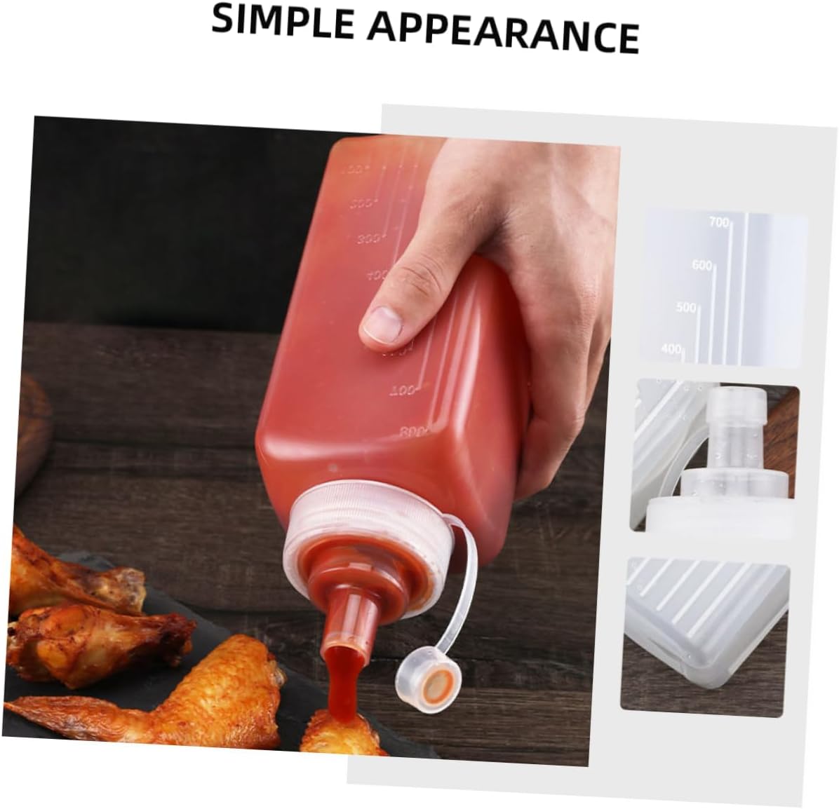 CIYODO Condiment Squeeze Bottles for Kitchen Picnic Use