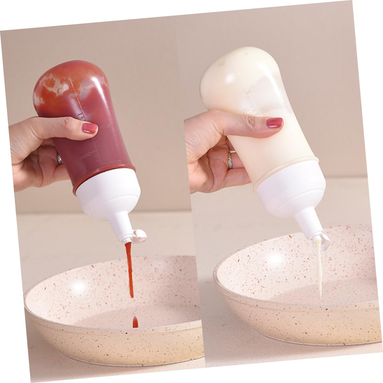 CIYODO Squeeze Salad Dressing Bottles Set for Home