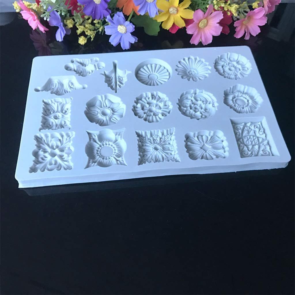 TNNOKL Sugarcraft Vintage Embossed Cookie Cutter Set