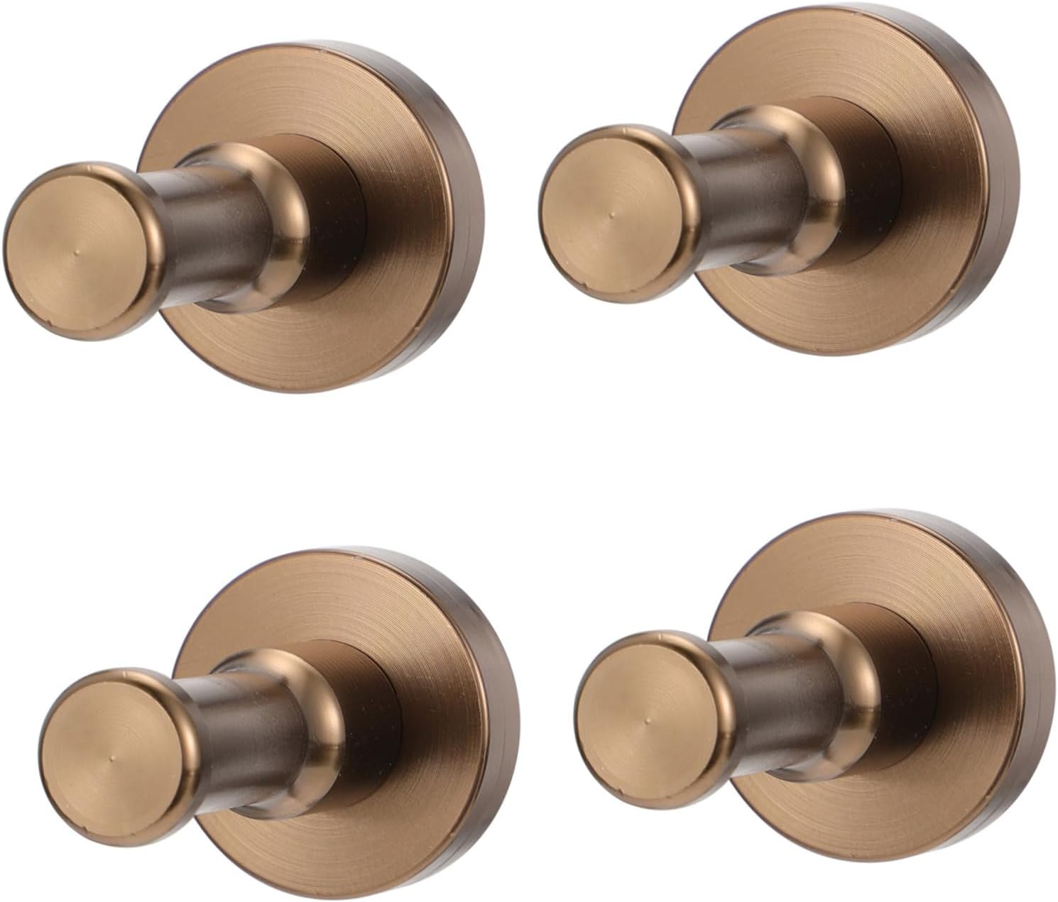 IMIKEYA Heavy-duty Aluminum Coat Hooks 4pcs