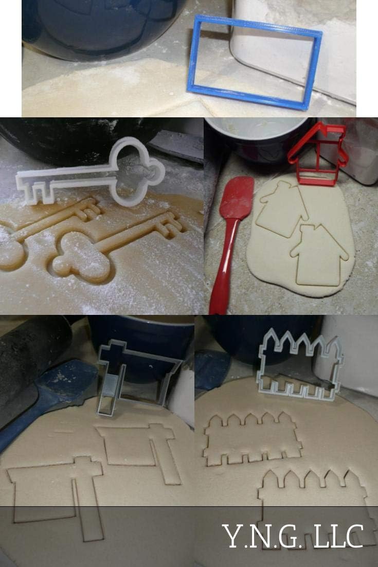 YNGLLC Housewarming Cookie Cutters Set of 5 Made in USA