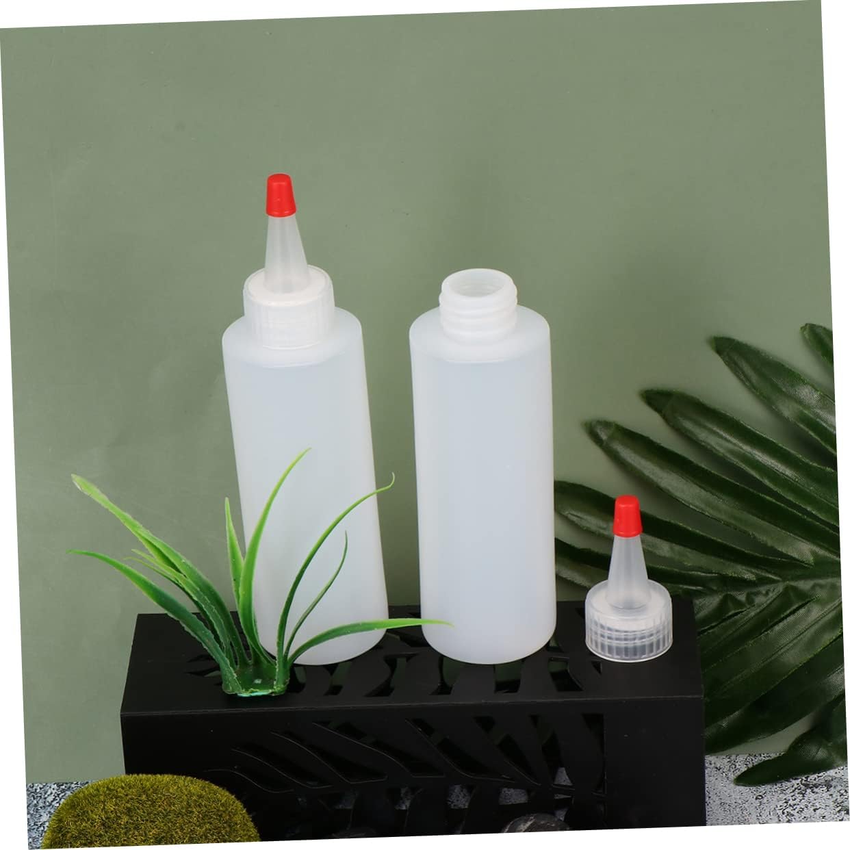 CIYODO 120ml Ketchup Mustard Squeeze Bottles Set of 20