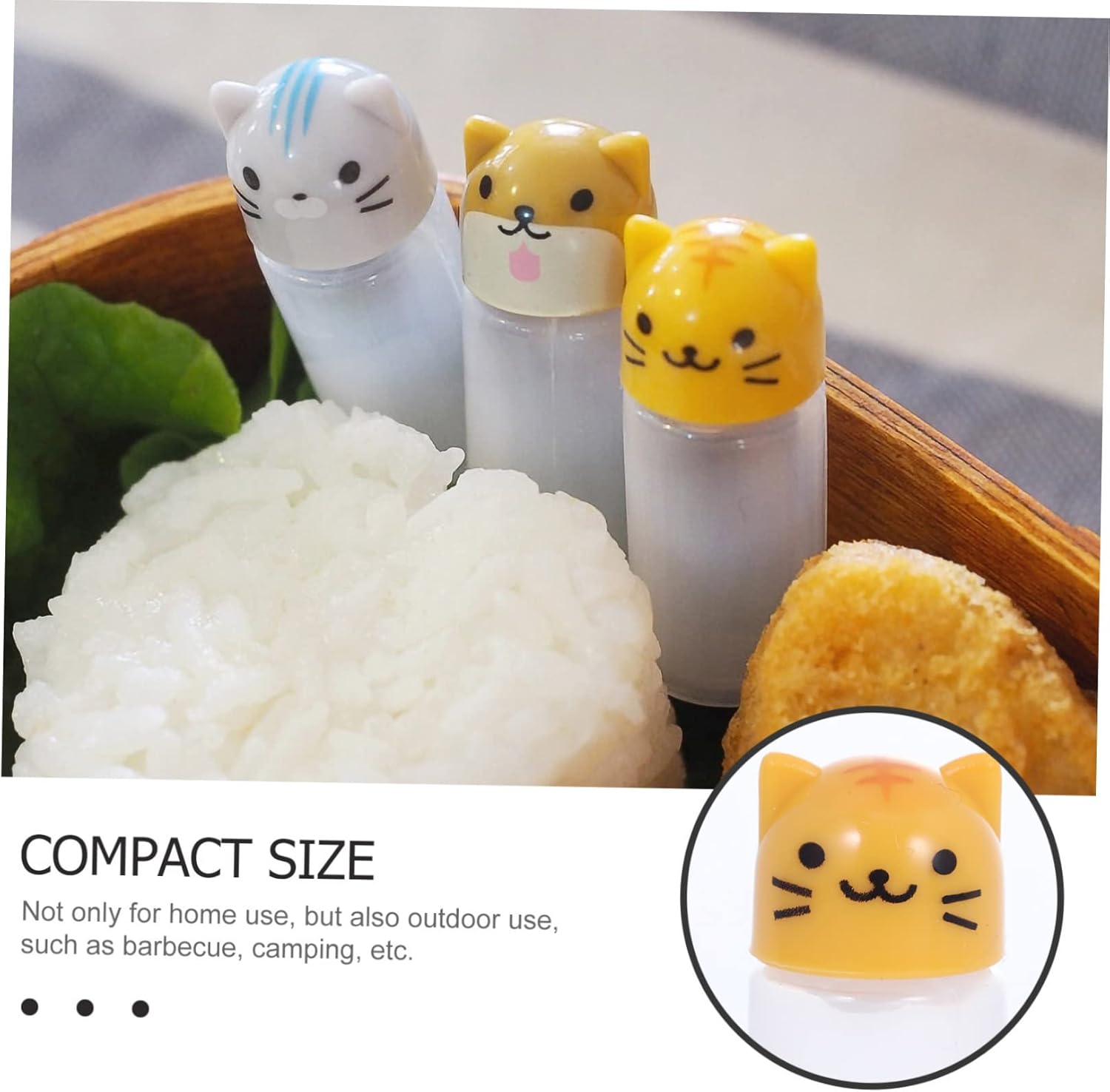 Mini Sauce Bottles Set 4pcs Cartoon Animal Shape Squeeze Bottles