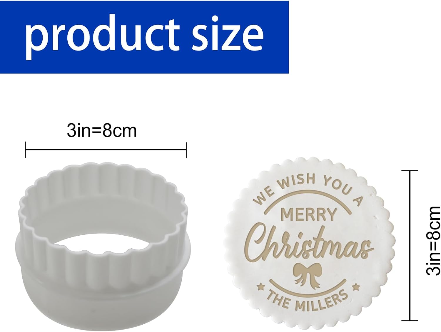 Amlion Custom Christmas Cookie Stamp Set