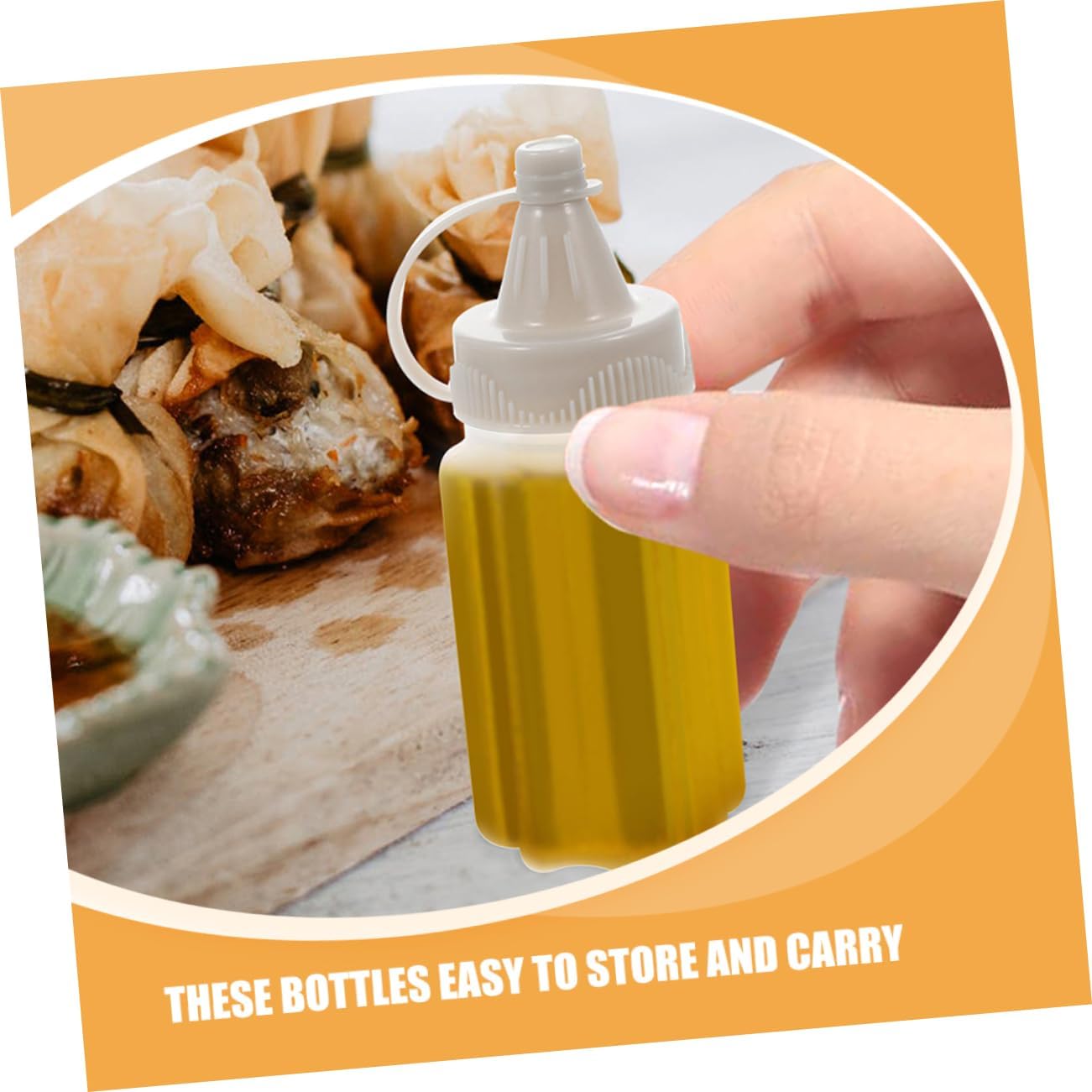 12 Pack Reusable Mini Sauce Squeeze Bottles