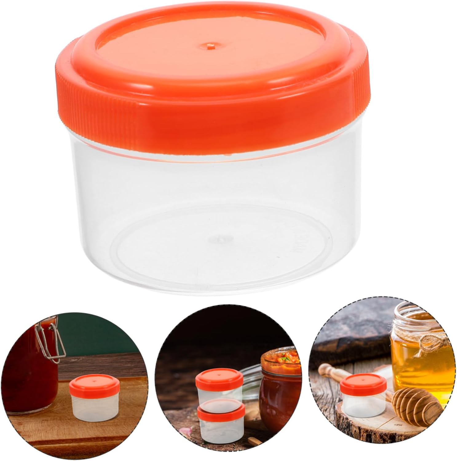EXHUMKY 4PCS Mini Ketchup Bottles Travel Condiment Containers 1