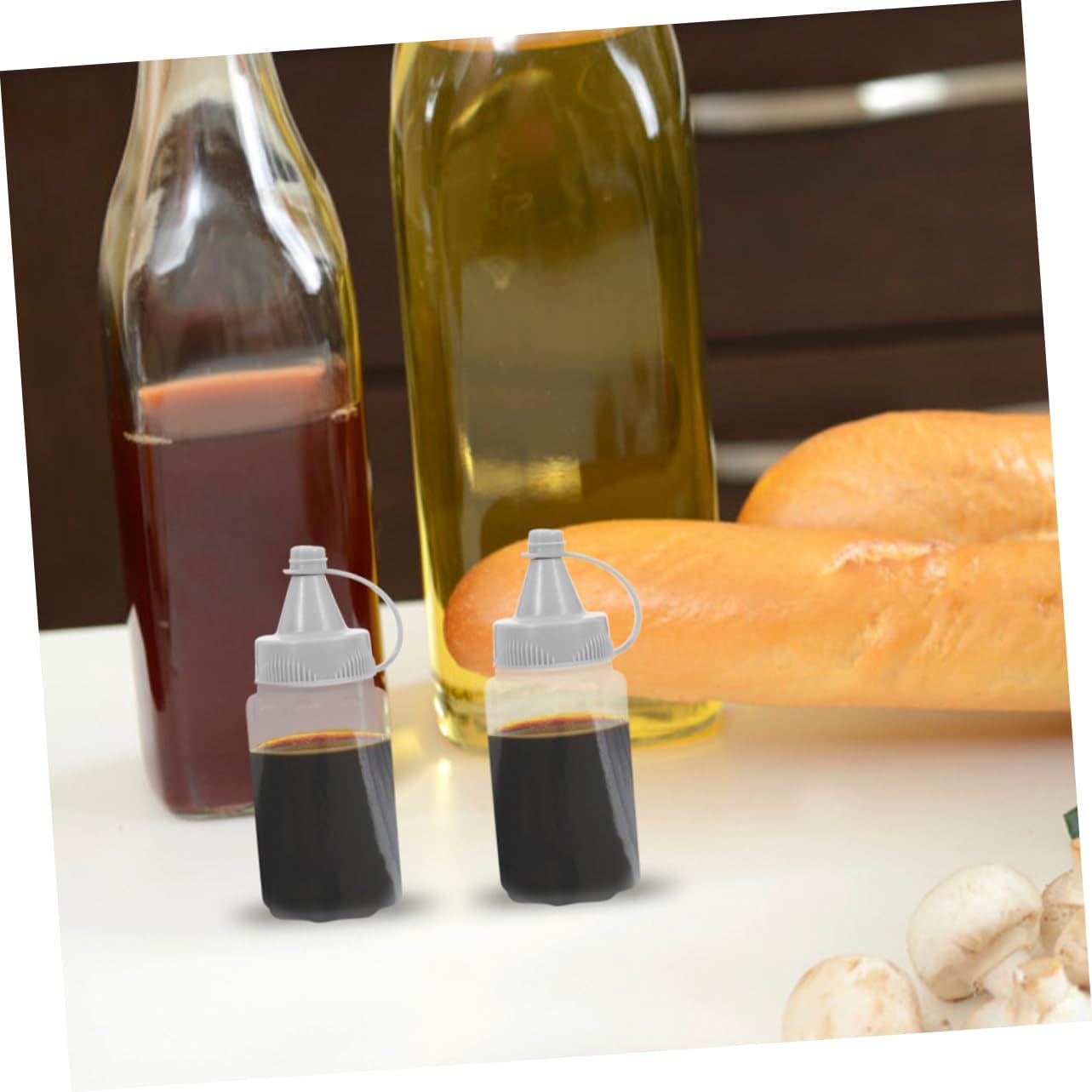 VINTORKY 8PCS Reusable Condiment Squeeze Bottles
