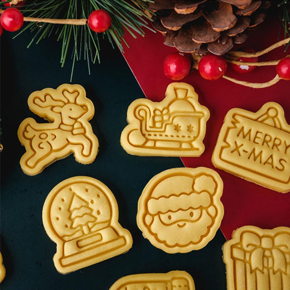 3D Cartoon Christmas Cookie Cutter Set 20pcs