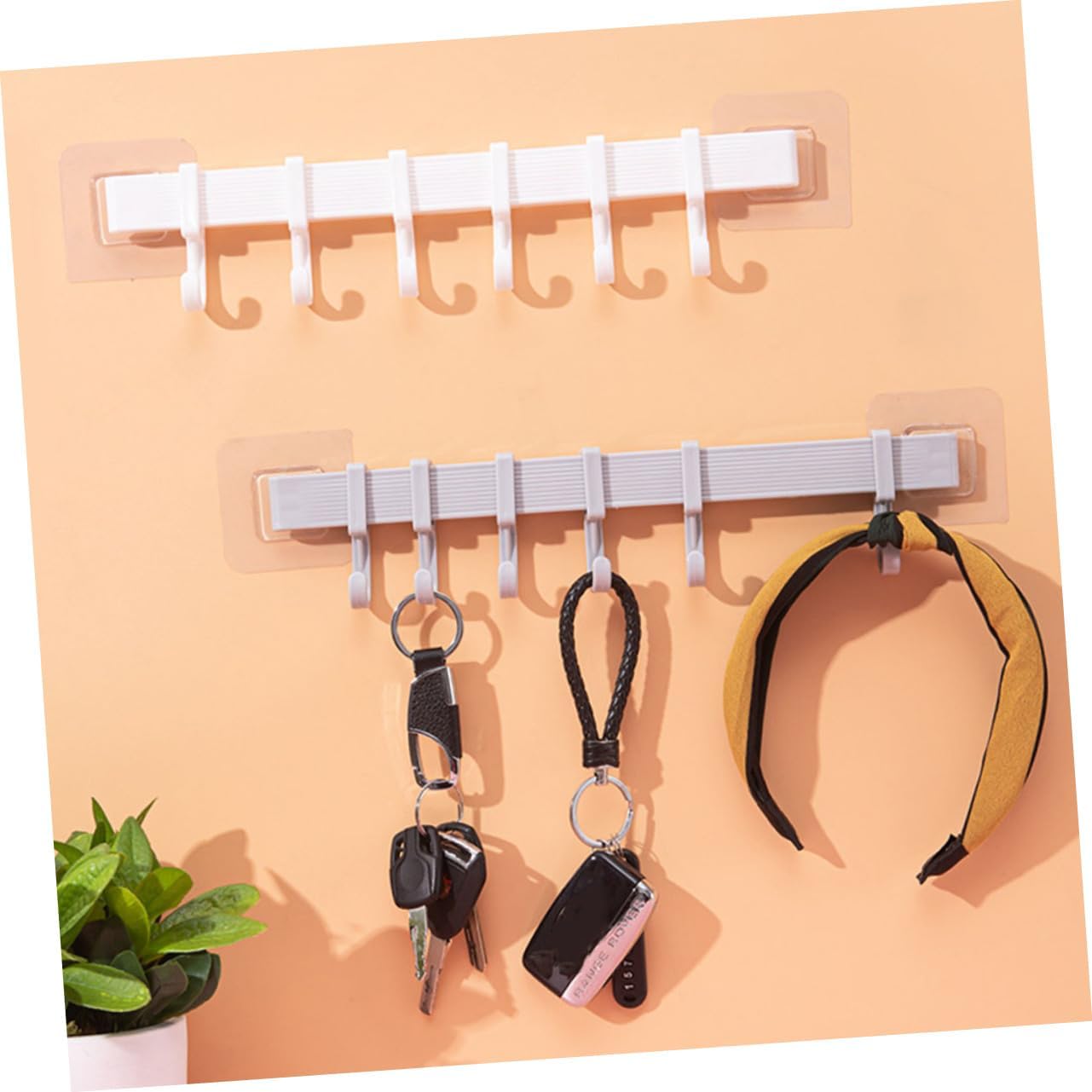 Balacoo Adhesive Hooks Towel Holder Wall Rack
