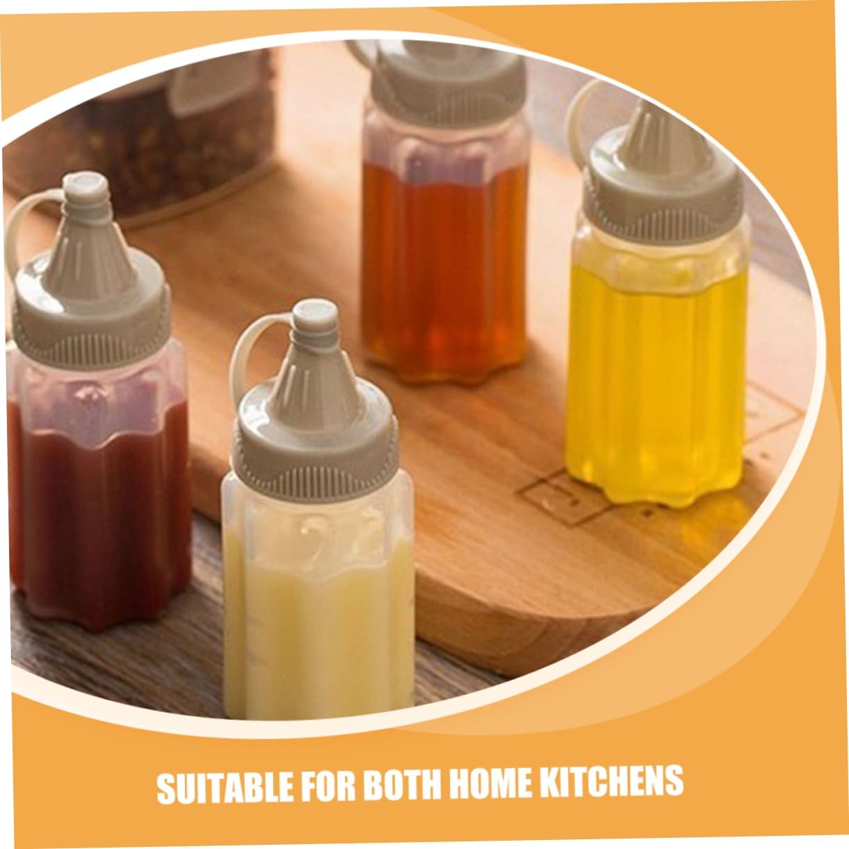 CIYODO 12pcs Reusable Condiment Squeeze Bottles Set