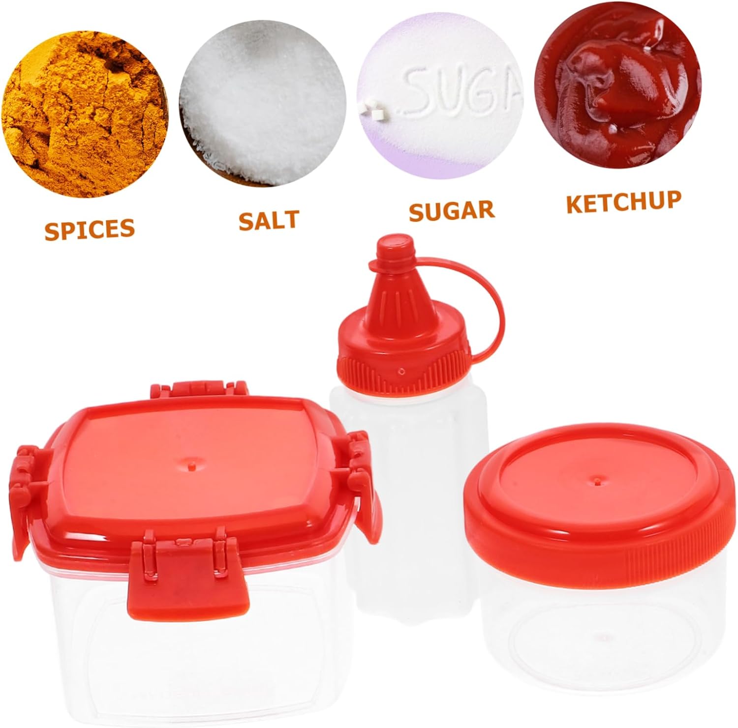 CIYODO Lightweight Condiment Squeeze Bottles Set