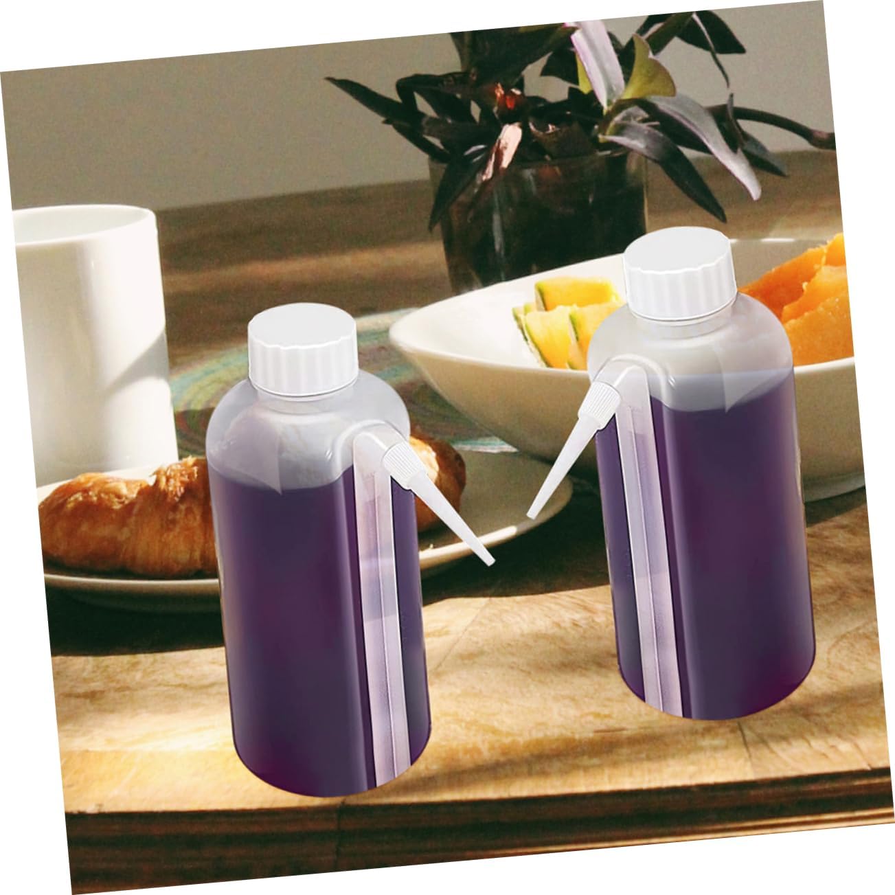 CIYODO 2PCS Mini Refillable Condiment Bottles